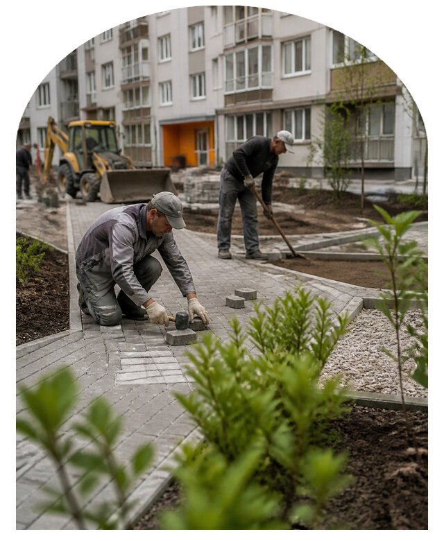 Благоустройство двора многоквартирного дома в Нижневартовске